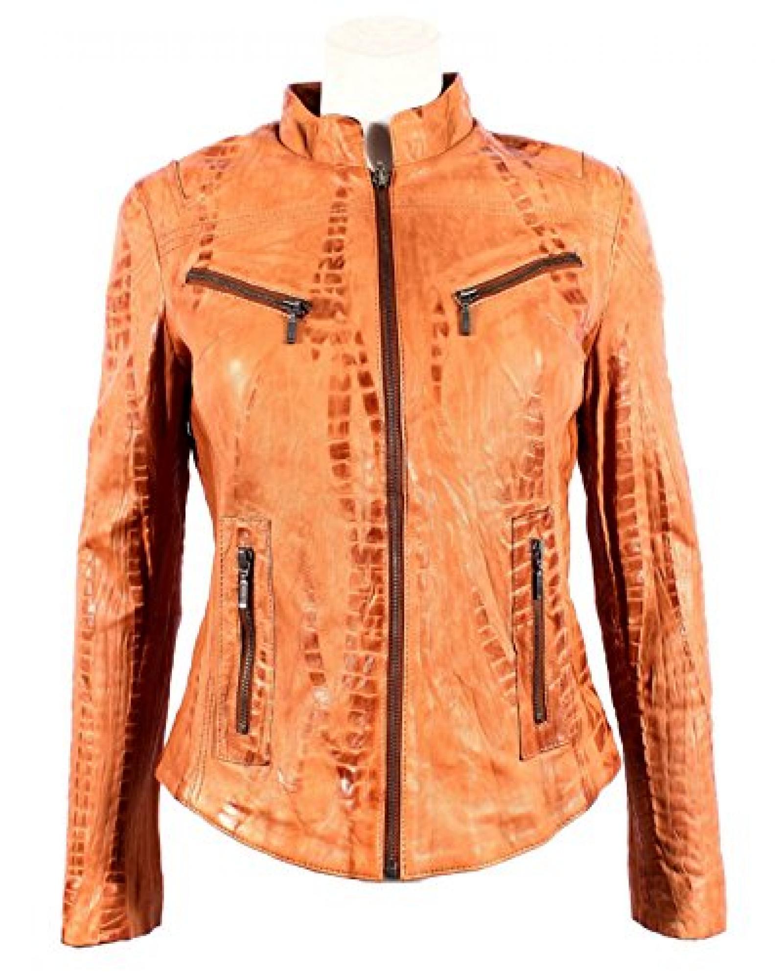 " RIDER " Damen Tan CROC Biker echte wirkliche Nappaleder ausgestattet Style Jacke " RIDER " Damen Tan CROC Biker echte wirkliche Nappaleder ausgestattet Style Jacke